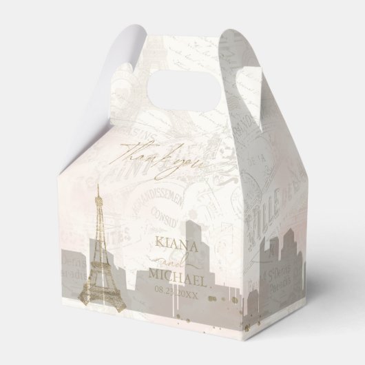 Ballotins Français Romance Mariage Merci V2 Blush ID870 (Verso)