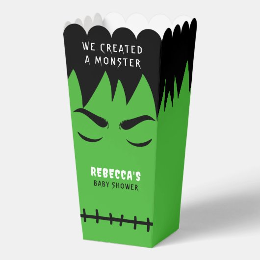 Ballotins Frankenstein Monster Halloween Baby shower Popcorn (Recto)