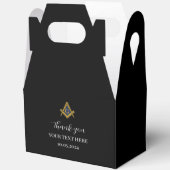 Ballotins Freemason Masonic Black Minimalist Elegant Modern (Ouvrir)