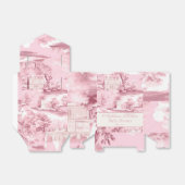 Ballotins French Toile Coquette Rose Bow Mariage Shower  (Déplié)