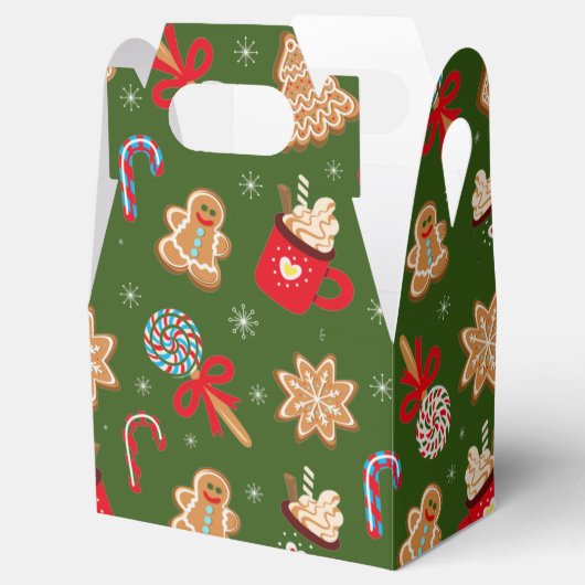 Ballotins friandises festives de Noël carrelées (Ouvert)