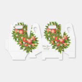 Ballotins Fruit de Pêche moderne | Boîte de faveurs de maria (Déplié)