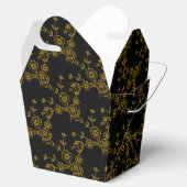 Ballotins FS Style 1-Black-Gold-PARTY FAVOR BOXES sortent (Ouvert)