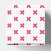 Ballotins Fuchsia croix sur le blanc (Haut)