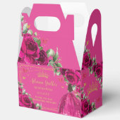 Ballotins Fuchsia rose Floral Anniversaire Quinceañera 16 XV (Ouvrir)