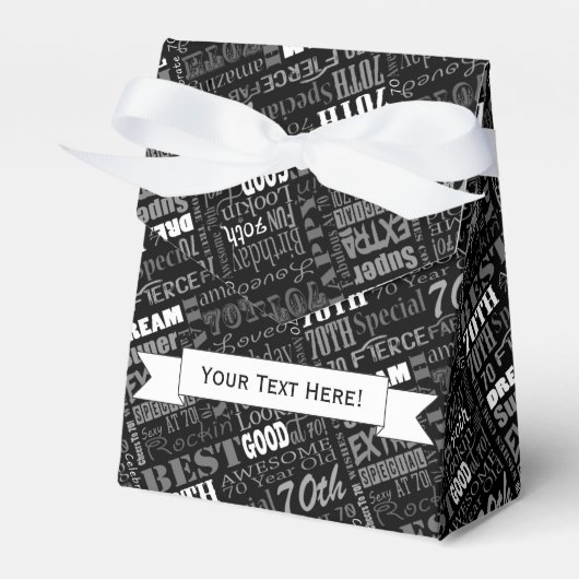 Ballotins Fun 70th Birthday Party monogram (Verso)