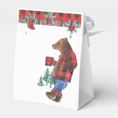 Ballotins Fun Buffalo Plaid Lumberjack Bear Noël (Arrière)