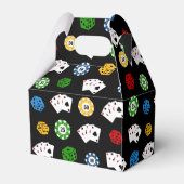 Ballotins Fun Casino motif de la fête boîte de préférence (Arrière)