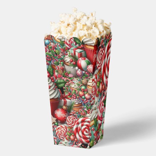 Ballotins Fun Christmas Cupcakes Red Stripe Canes (Sauté)