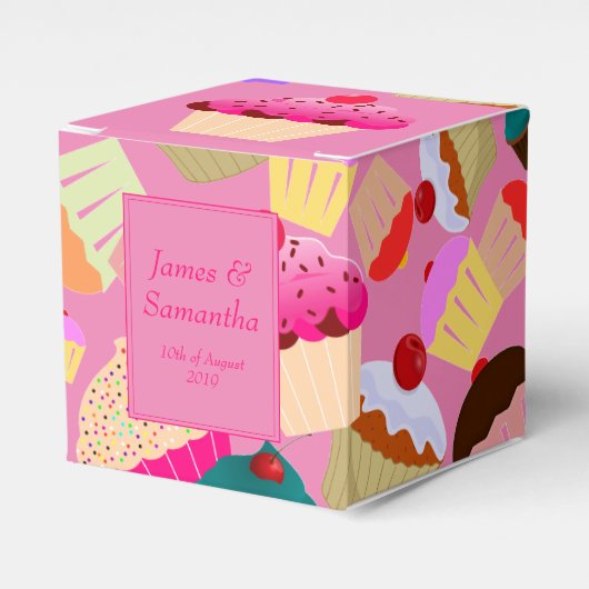 Ballotins Fun, Cupcake rose vif - Mariage (Verso)