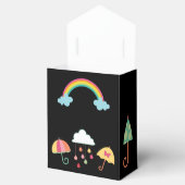 Ballotins Fun Favor Box W/Umbrellas, Rain & Rainbow (Ouvert)