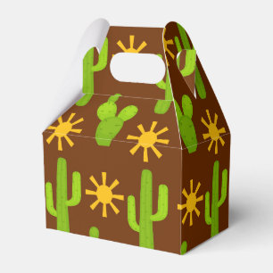 Ballotins Fun Fiesta cactus motif fête boîte de préférence