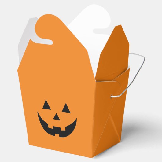 Ballotins Fun orange Jack-o'-lantern visage citrouille Hallo (Ouvert)