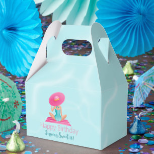 Ballotins Fun Summer Pool Party Watercolor Sweet 16