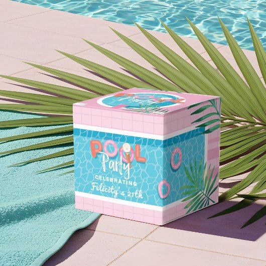 Ballotins Fun Tropical Pink & Blue Summer Pool Party