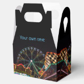 Ballotins Funfair Ferris Wheel at Night Custom Text (Ouvert)