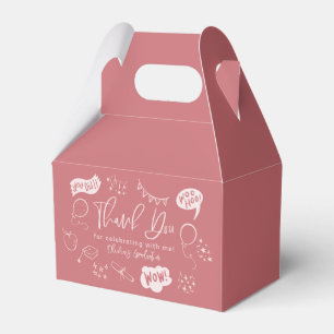 Ballotins Funky Doodle Graduation Party Blush rose