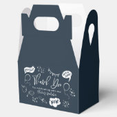 Ballotins Funky Doodle Graduation Party Navy Blue (Ouvert)