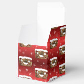 Ballotins Funky Noël Fruitcake Motif Rouge (Ouvert)