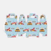 Ballotins Funny Dinosaur voiture de course garçon anniversai (Déplié)