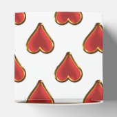 Ballotins Funny Heart Pattern gold red + your backgr. & (Haut)