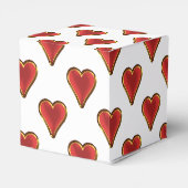 Ballotins Funny Heart Pattern gold red + your backgr. & (Arrière)