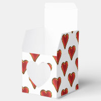 Funny Heart Pattern gold red + your backgr. &