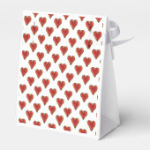 Ballotins Funny Heart Pattern gold red + your backgr. & (Arrière)