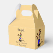 Ballotins Funny lizard singing with microphone cartoon (Arrière)