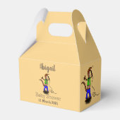 Ballotins Funny lizard singing with microphone cartoon (Verso)