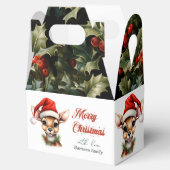 Ballotins Funny Reindeer Moderne Cute Aquarelle Classique (Ouvert)