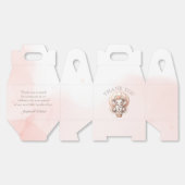 Ballotins Future Papa Baby Shower Peach Elephant (Déplié)