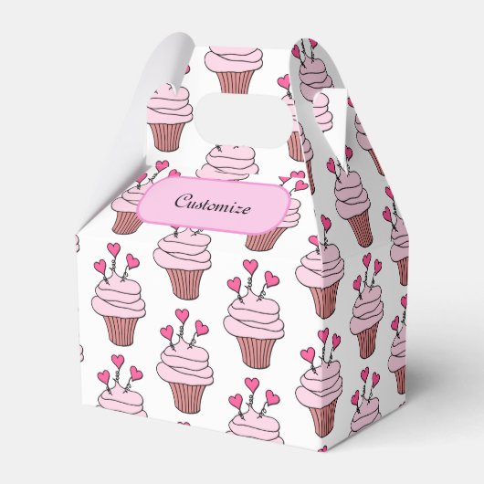 Ballotins Gable 2 mignon Pink & White Cupcakes (Verso)