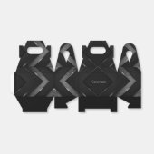 Ballotins Gable Chevron Noir Et Gris (Déplié)