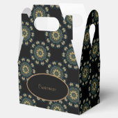 Ballotins Gable chic Gold & Green style asiatique (Ouvert)