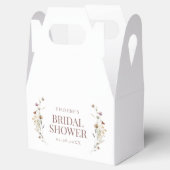 Ballotins Gable de douche de mariée à fleurs sauvages aquare (Ouvert)