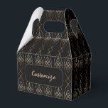 Ballotins Gable Noir Et Or Décor<br><div class="desc">*Customisez en ajoutant votre texte ou en redimensionnant l'image en mosaïque.</div>