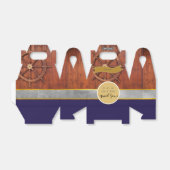 Ballotins Gable rustique NAUTIQUE personnalisé volant de nav (Déplié)