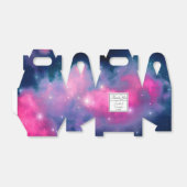 Ballotins Galaxie rose & bleu Nebula & étoiles Abstrait (Déplié)