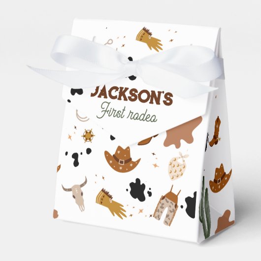 Ballotins Garçon Mon premier rodéo Cowboy 1er anniversaire (Verso)