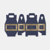 Ballotins Garçon Première communion Marine Bleu Vintage Rose (Déplié)