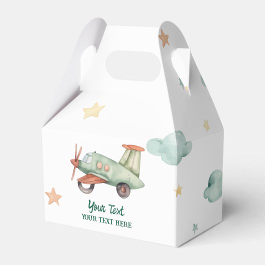 Ballotins Garçons Cool Moderne Coloré Avion Fête d'anniversa (Verso)