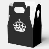 Ballotins Gardez la couronne calme sur le noir solide (Ouvert)