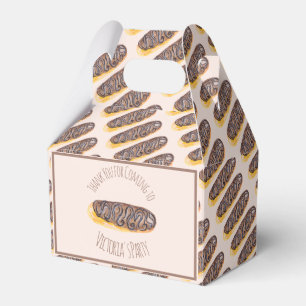 Ballotins Gâteau au chocolat à l'aquarelle Donut Éclair dess