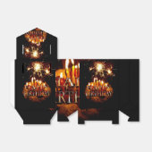 Ballotins Gâteau d'anniversaire avec cierges magiques, (Déplié)