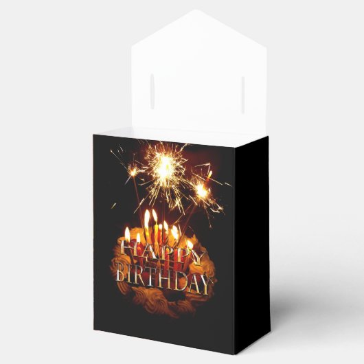 Ballotins Gâteau d'anniversaire avec cierges magiques, (Ouvert)