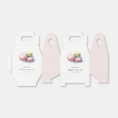 Ballotins Gâteau de mariage Macarons français à l'aquarelle (Déplié)