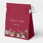 Ballotins Gâteau Mariage de la rose rouge de Bourgogne (Arrière)