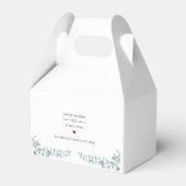 Ballotins Gâteau Mariage simple couleur bleu outrepassé (Arrière)