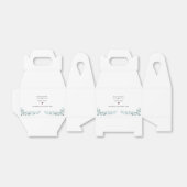 Ballotins Gâteau Mariage simple couleur bleu outrepassé (Déplié)